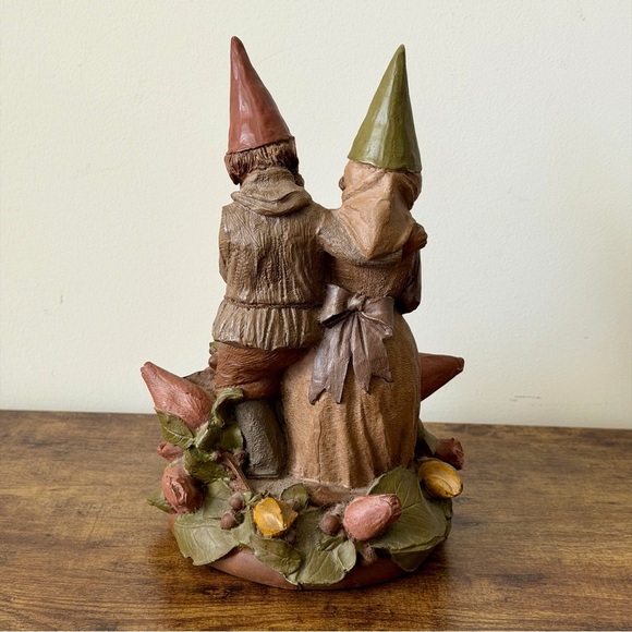 Vintage Tom Clark Gnome JP and Violet Sculpture Figurine Statue - Picture 4 of 6